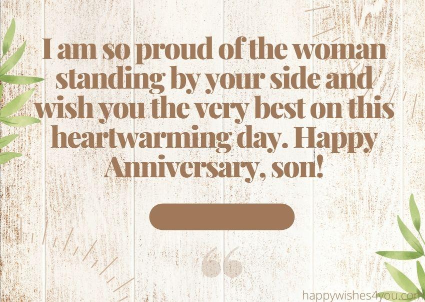 Wedding Anniversary Quotes for Son