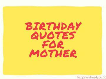 birthday quotes for mother