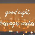 good night messages wishes