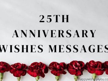 25th anniversary wishes messages