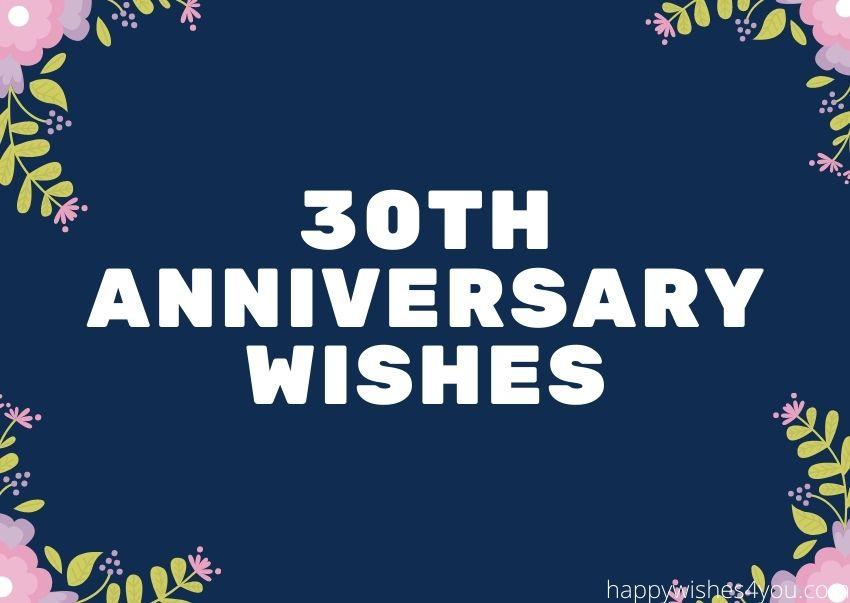 30th anniversary wishes