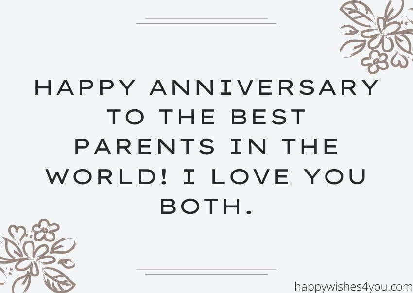 Anniversary Wishes For Parents