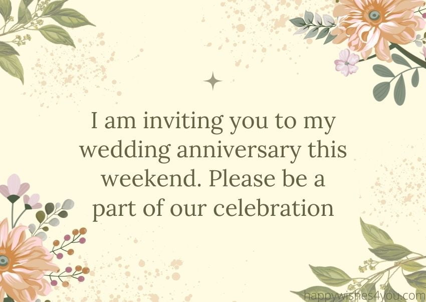 Formal Anniversary Invitation