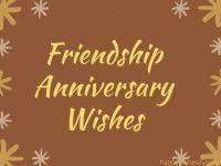 Friendship Anniversary Wishes