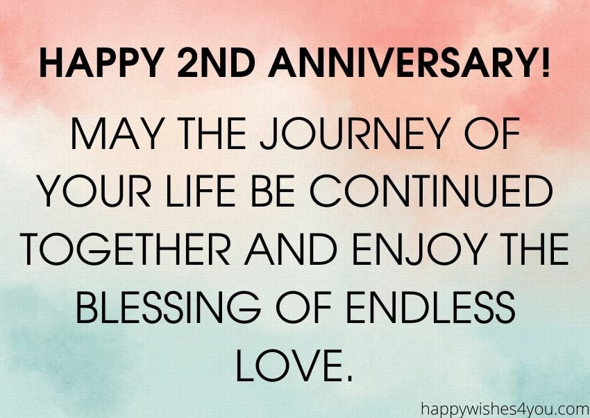 Happy 2nd Anniversary Wishes