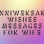anniversary wishes messages for wife