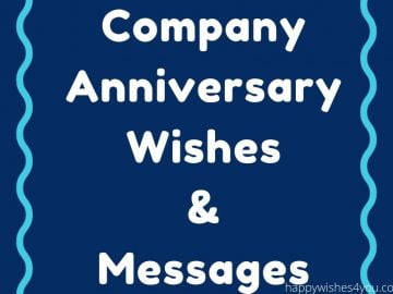 company anniversary wishes messages