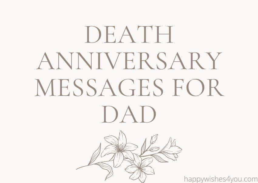 death anniversary messages for dad