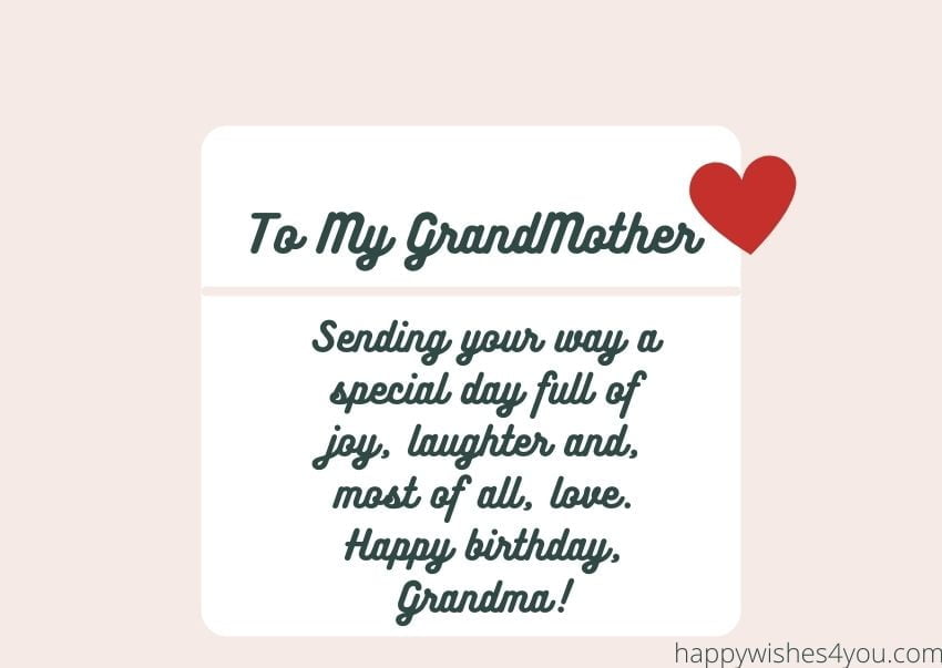 birthday wishes for grandmother