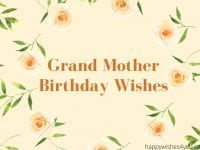 grand mother birthday wishes