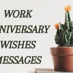 work anniversary wishes messages
