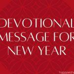 HNY devotional message