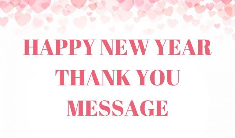 New Year Thank You Message 2023 | HNY Thankyou Reply Messages