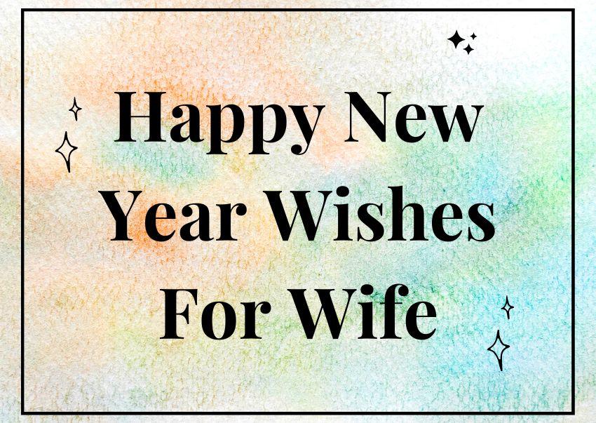 HNY wishes for wife