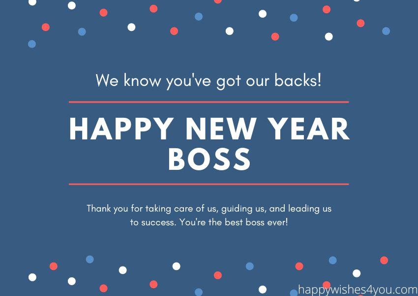 new year message to boss