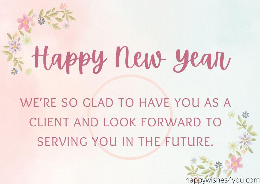 new year message to clients