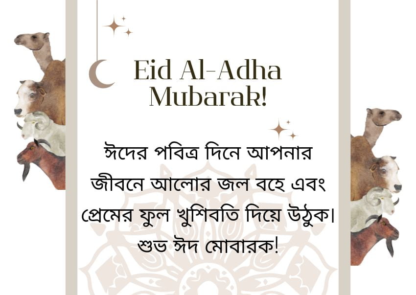 Eid Al Adha 2023 Wishes In Bengali