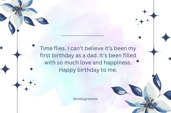 First birthday as a father wishes in English