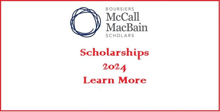 Full Scholarship: McCall MacBain Scholarships 2024 in Canada