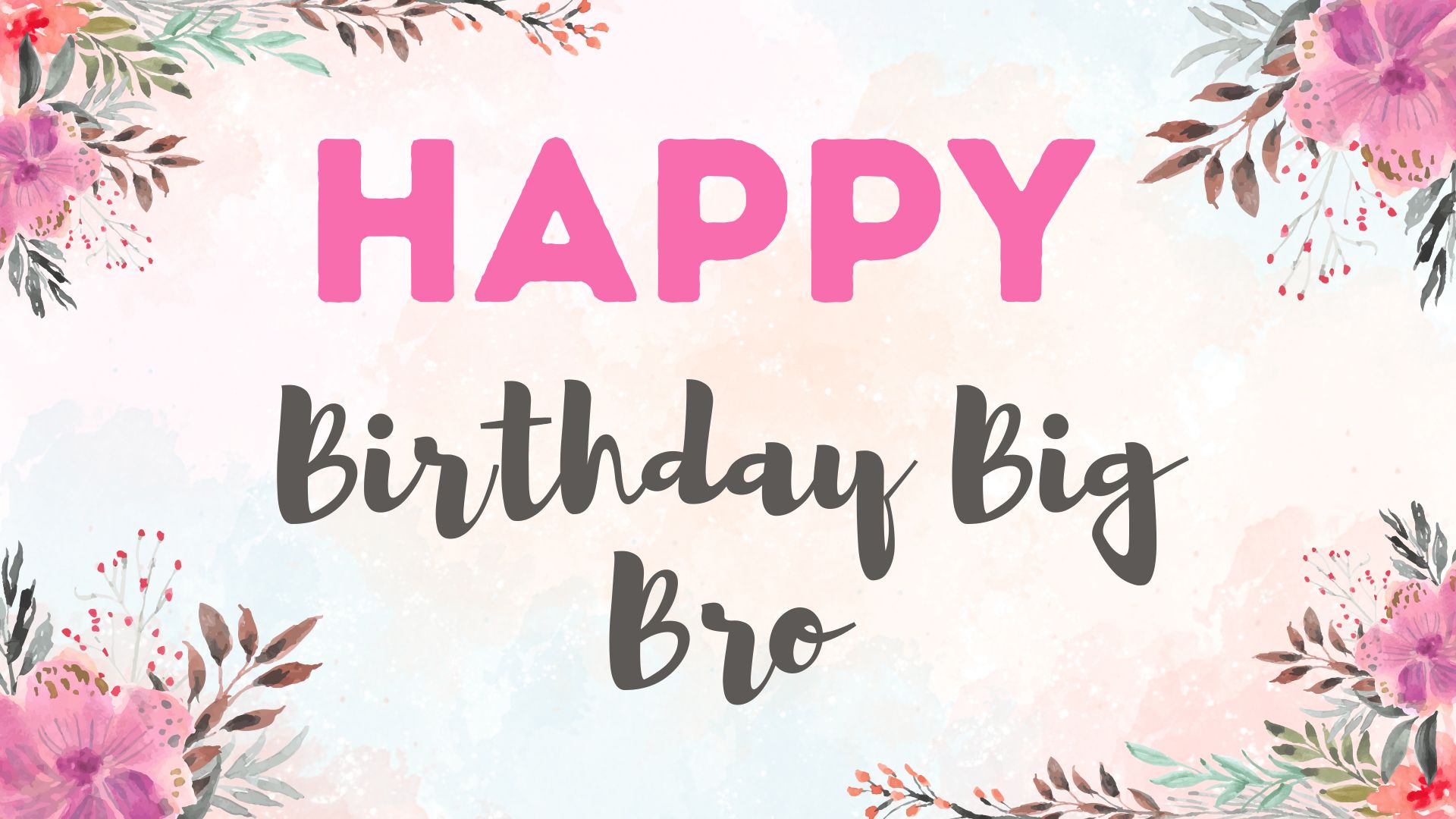 Simple birthday wishes for big brother