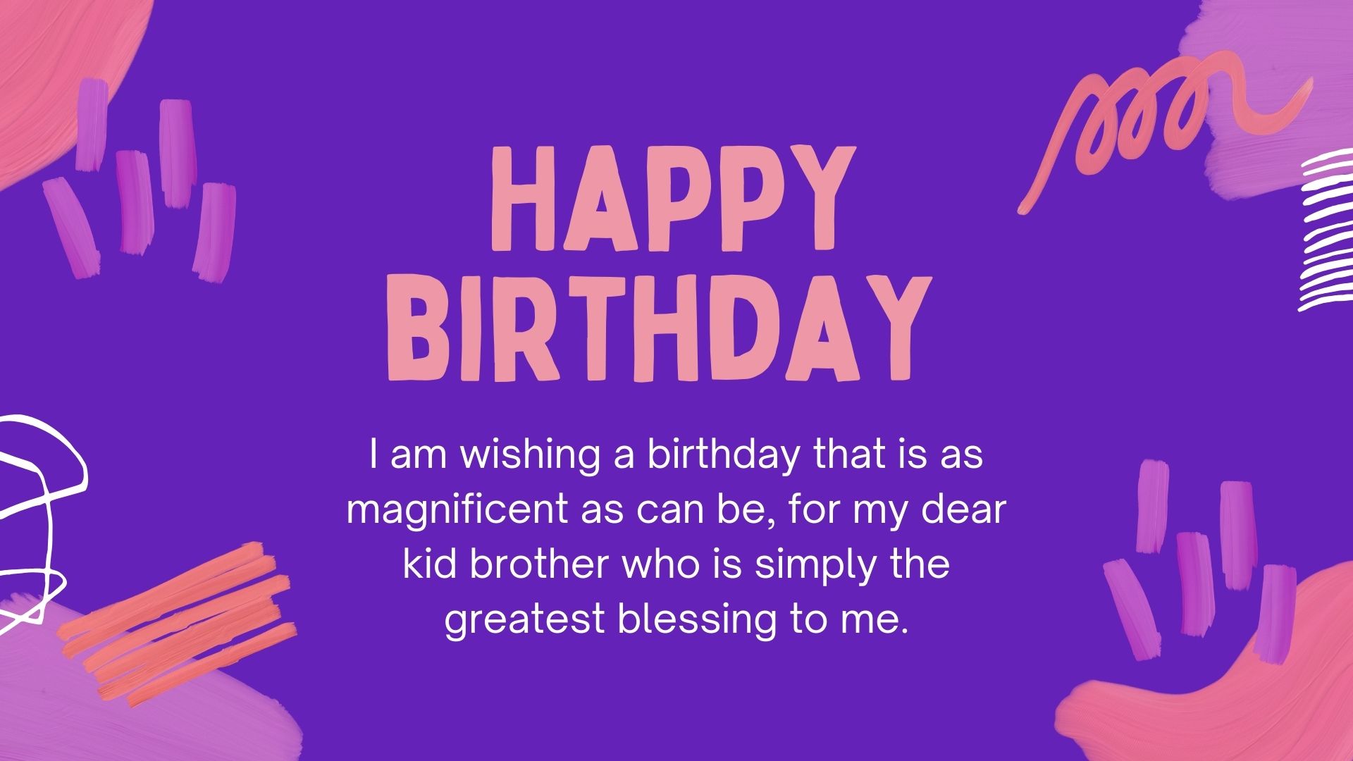 birthday wishes for little brother