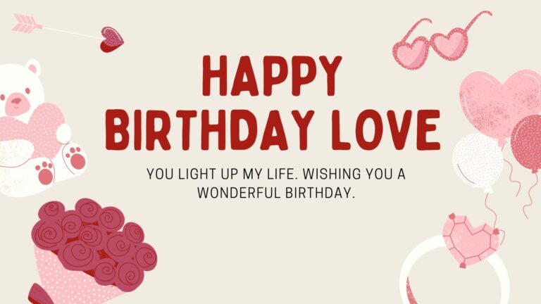 Best Short & Simple birthday wishes for wife