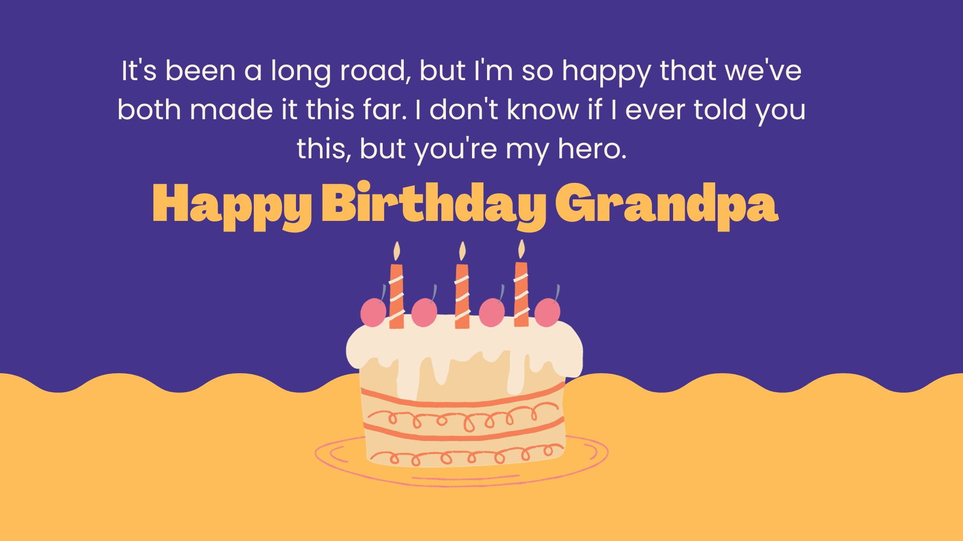 Simple and short birthday wishes for grandfather