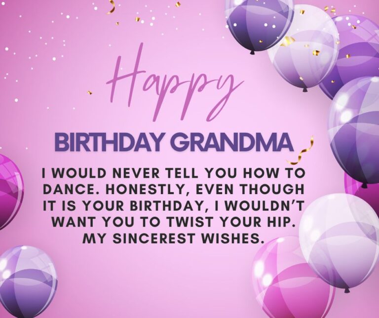 Funny birthday wishes for grandmother