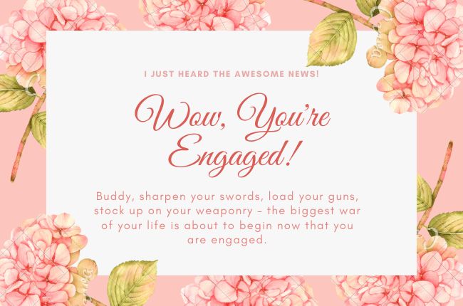 Funny Engagement Message For Brother