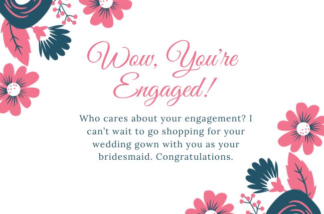 Funny Engagement Wishes For Friend