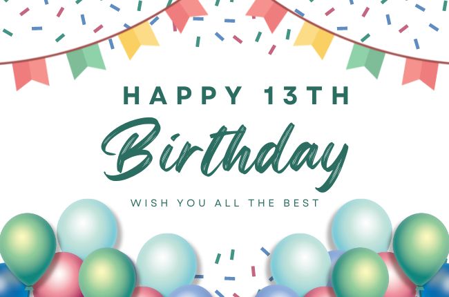 13th Birthday Wishes